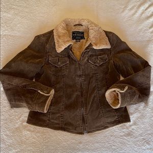 Arizona Jean Co. Zip-Up Corduroy Jacket Sz. M